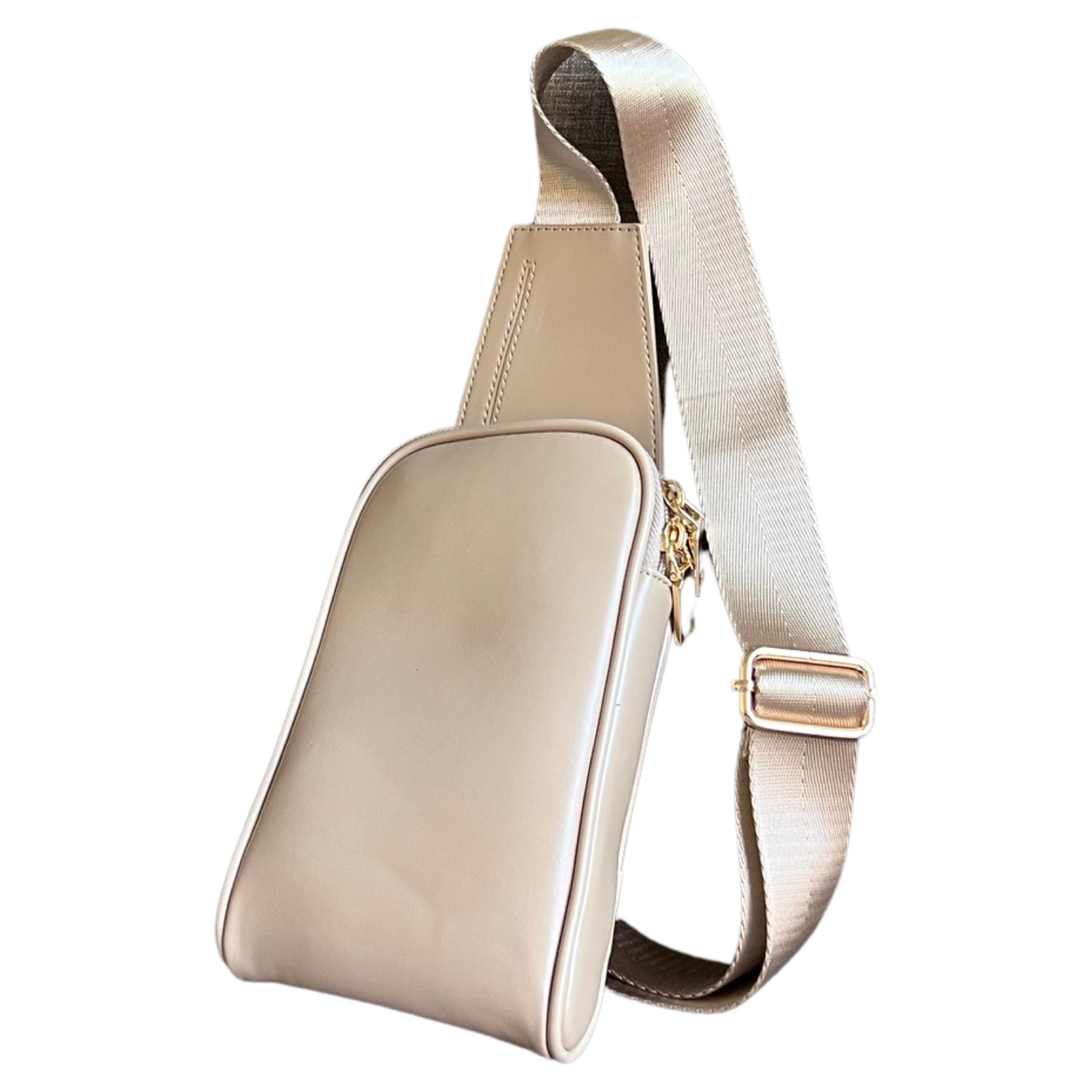 Buy Women's cross body Sling Bag with Flap & Tassel, Adjustable strap -  Beige at